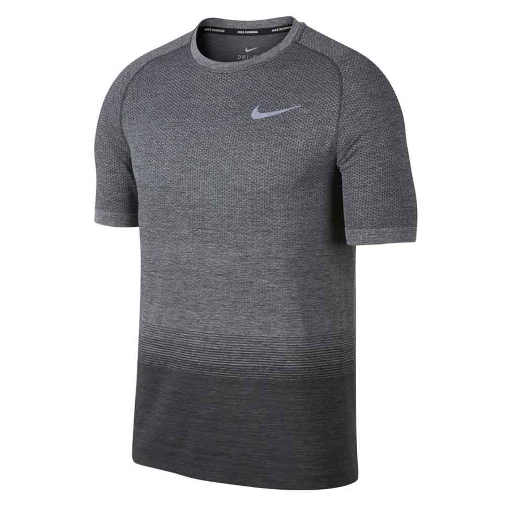 el plastico cosa Serpiente Nike Camiseta Manga Corta Dri-Fit Knit GRD Gris | Runnerinn