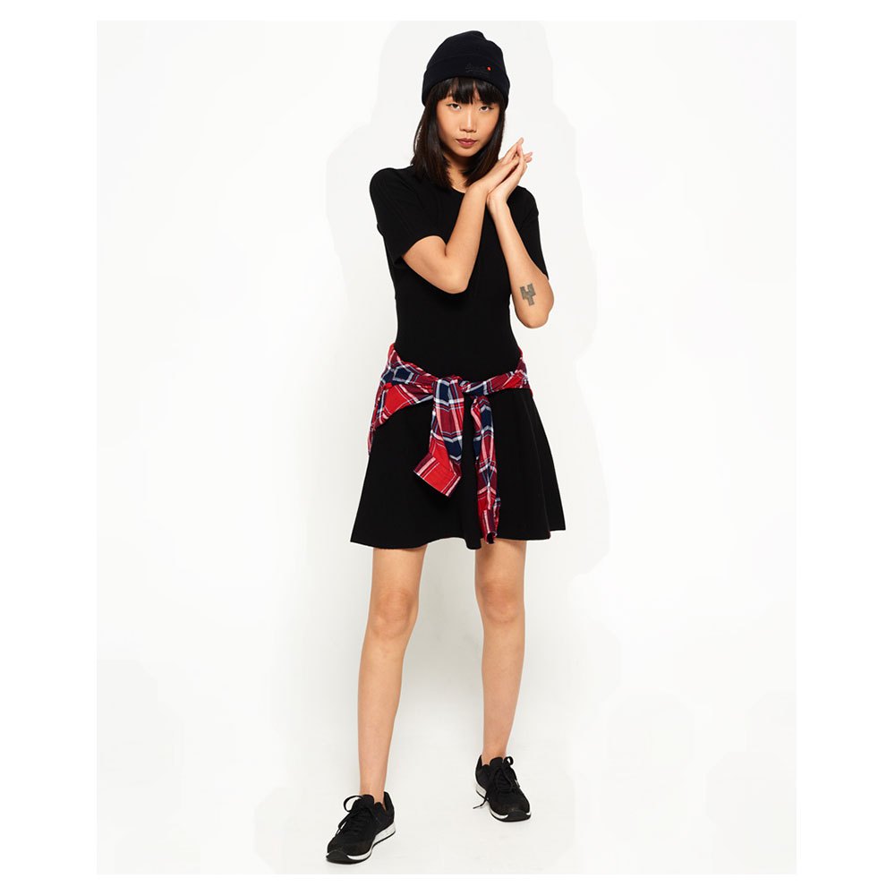 Superdry Lexi Fit And Flare Knit Short Dress