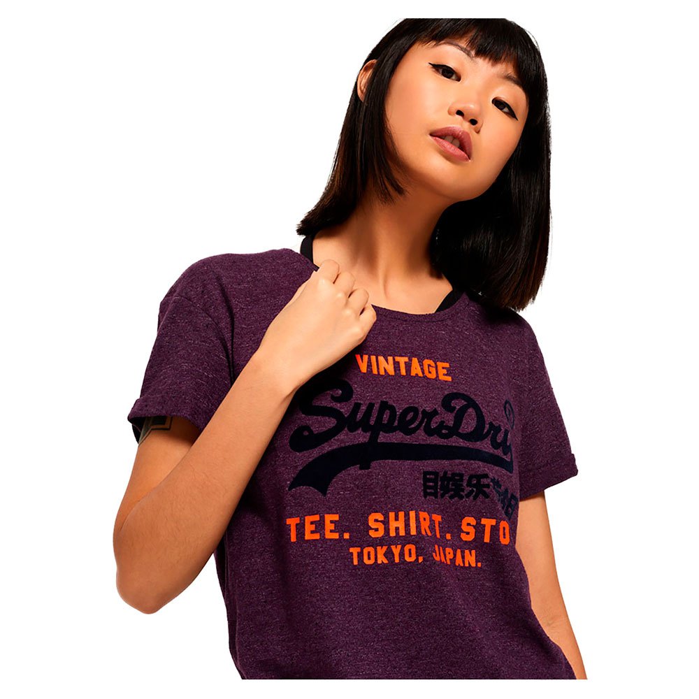 Superdry T-Shirt Manche Courte Shirt Shop Slim Boyfriend