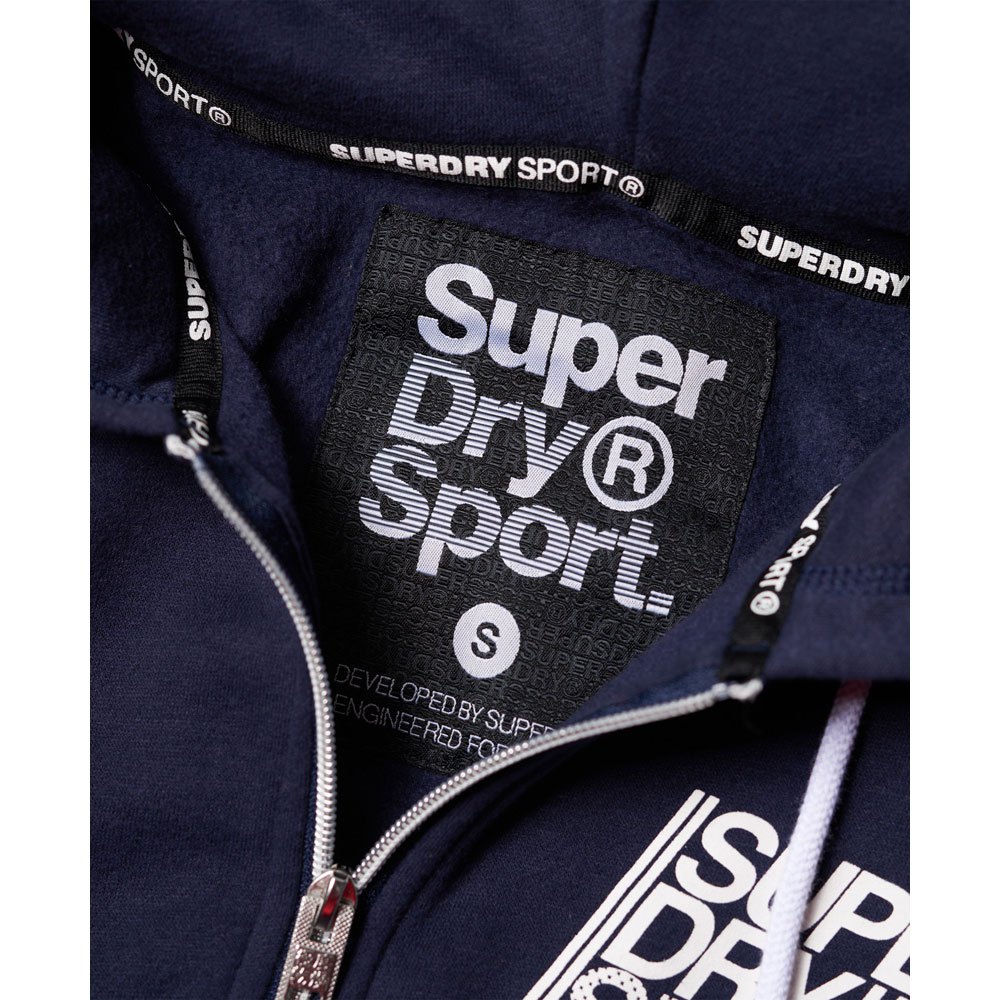 Superdry Sweat À Fermeture Sport Essentials