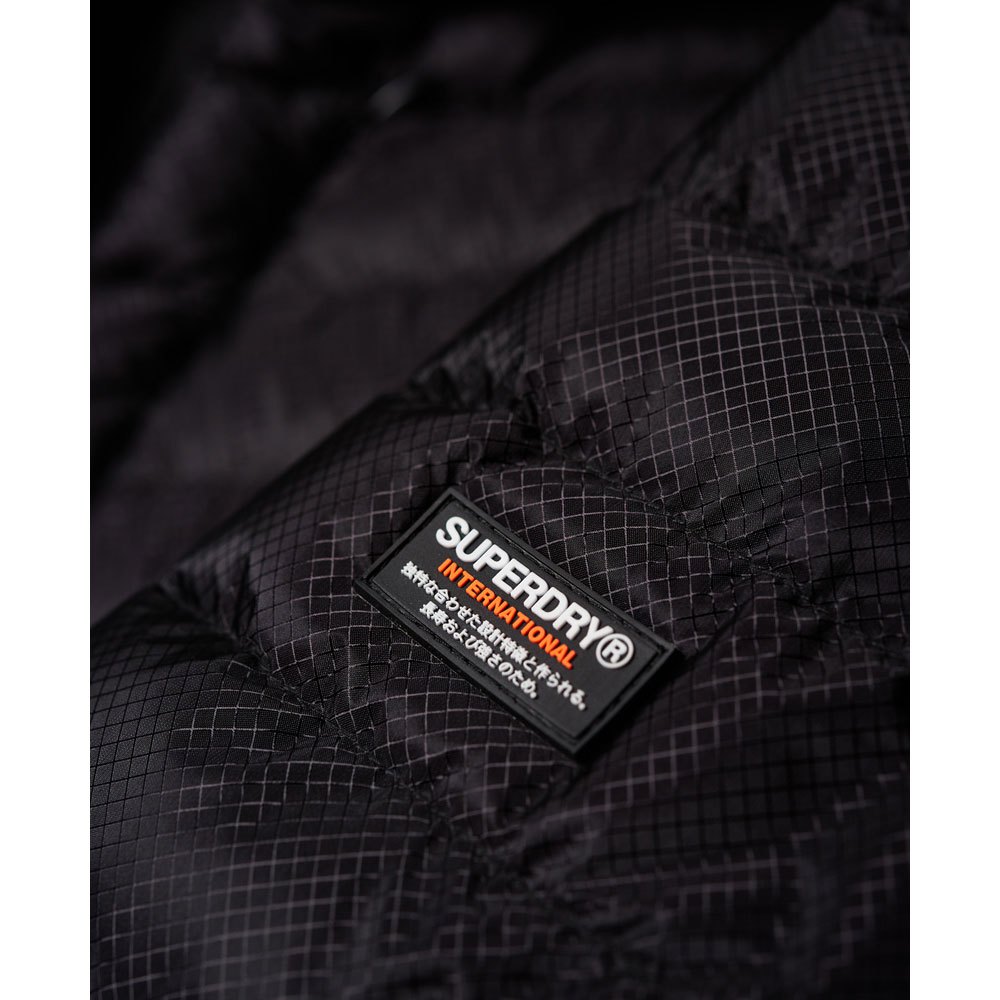Superdry Micro Quilt Down Hooded Mantel