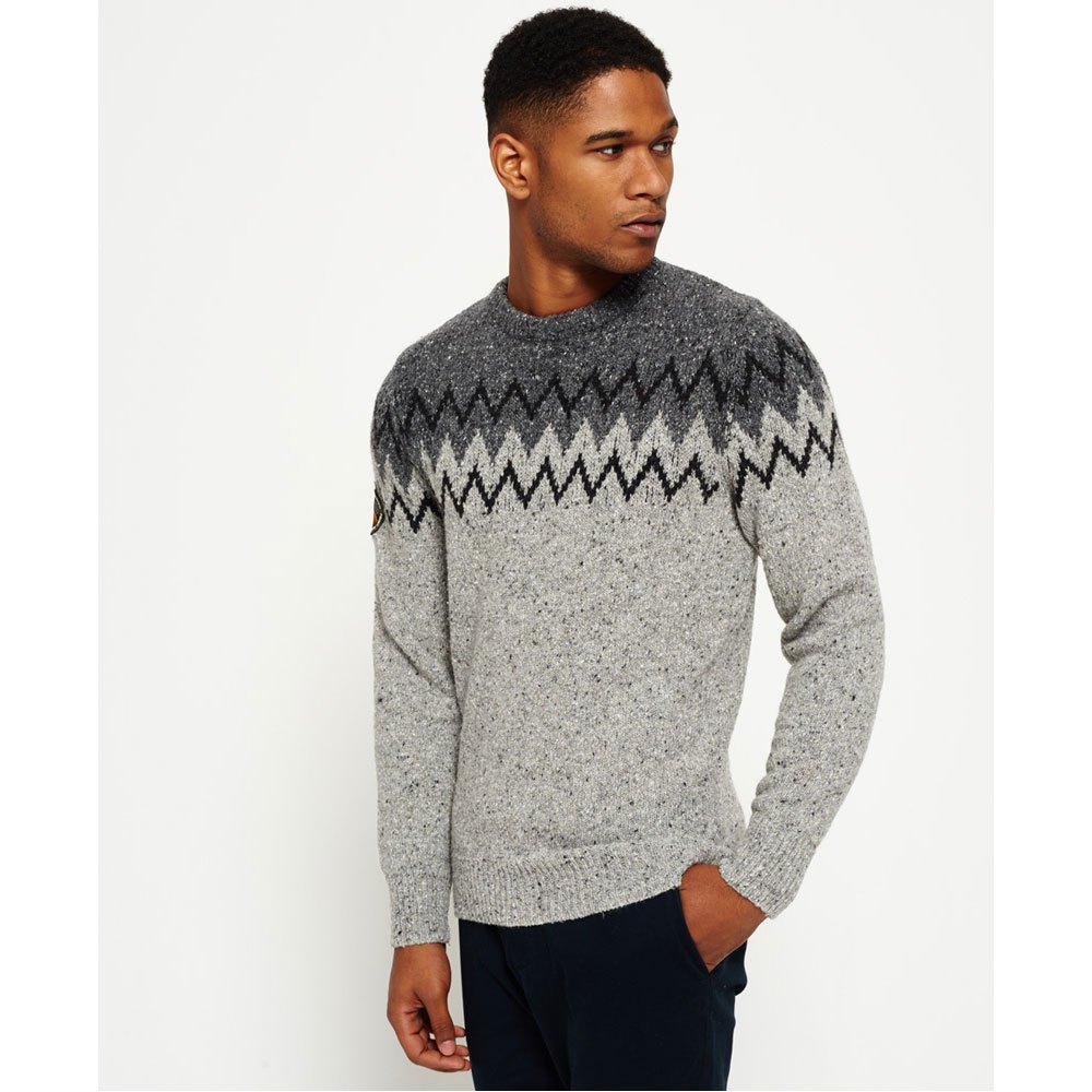 Superdry Chevron Tweed Crew Sweater