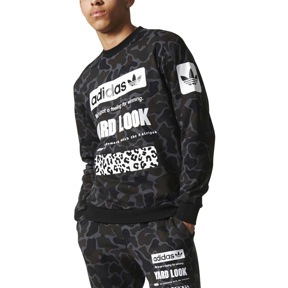 Glad Apparently Peregrination adidas originals Street Camo Cr Sweatshirt Black | Dressinn