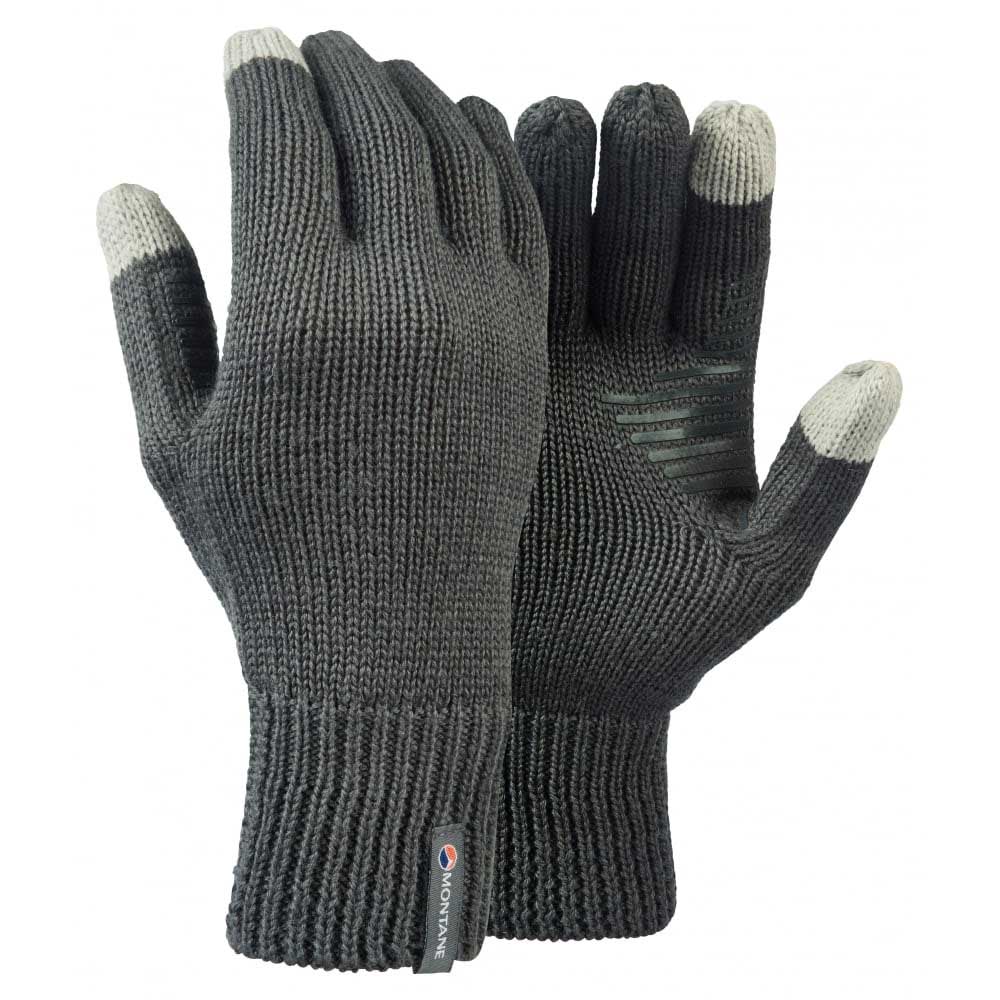 Montane Unisex Resolute Gloves Grey Sports Outdoors Windproof Accessories 