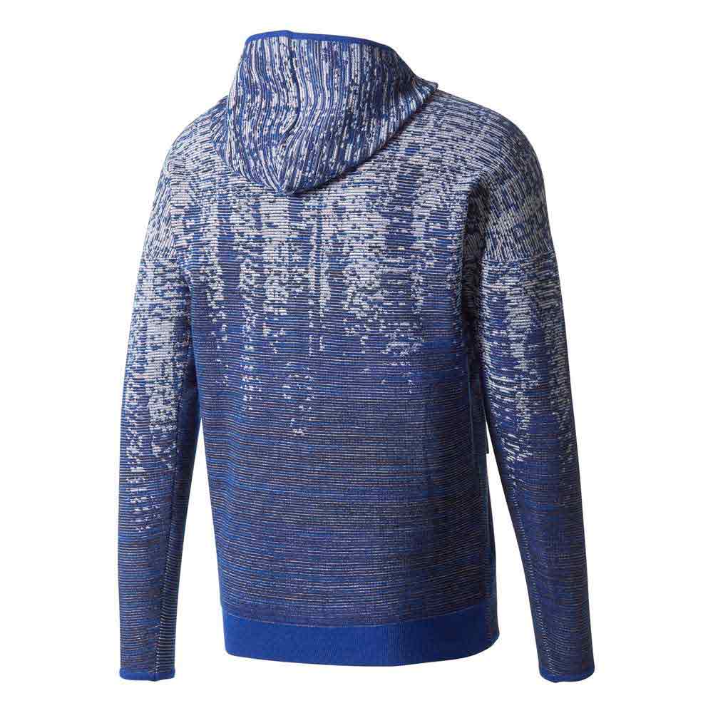 Sneeuwwitje Afstotend Goederen adidas ZNE Pulse Knit Hooded Full Zip Sweatshirt Blue | Goalinn