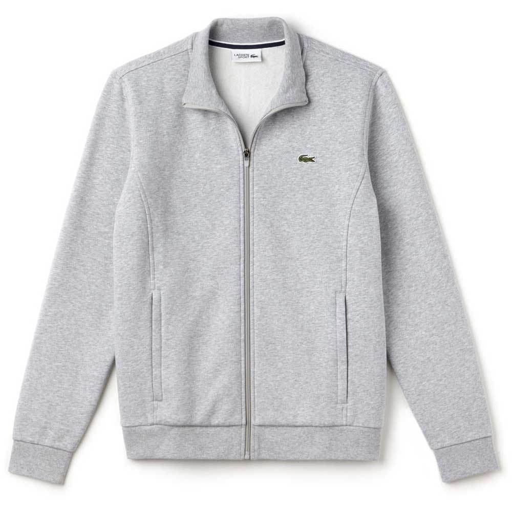 Lacoste Sport Up Fleece Full Zip Sweatshirt Grey | Smashinn