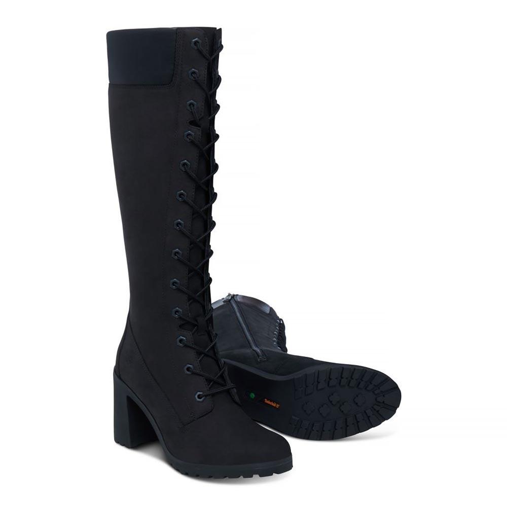 bundel Rekwisieten vacature Timberland Allington 14´´ Side Zip Lace Up Wide Boots Black| Dressinn