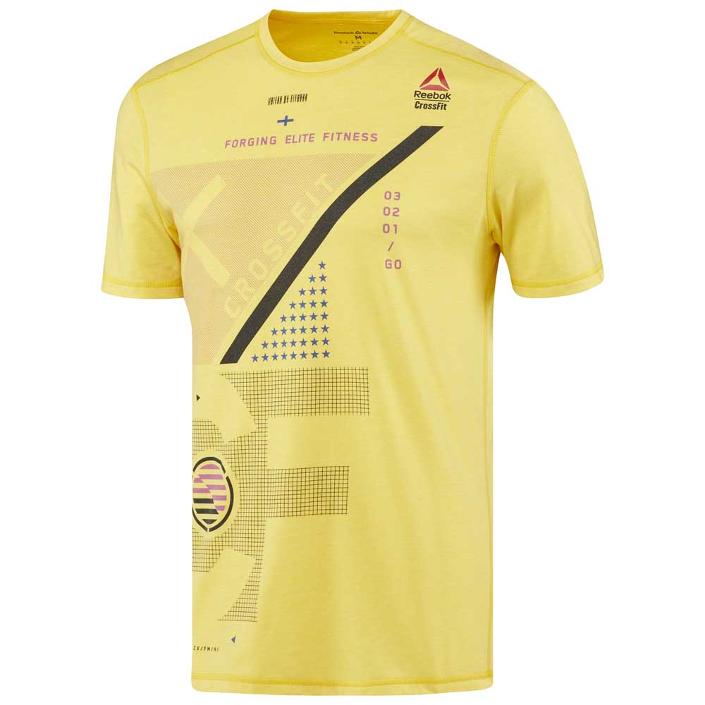 coreano Privilegio Disipar Reebok Burnout Graphic Short Sleeve T-Shirt Yellow | Traininn
