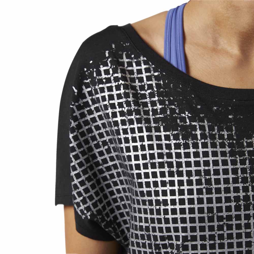 Reebok Grid Print Korte Mouwen T-Shirt