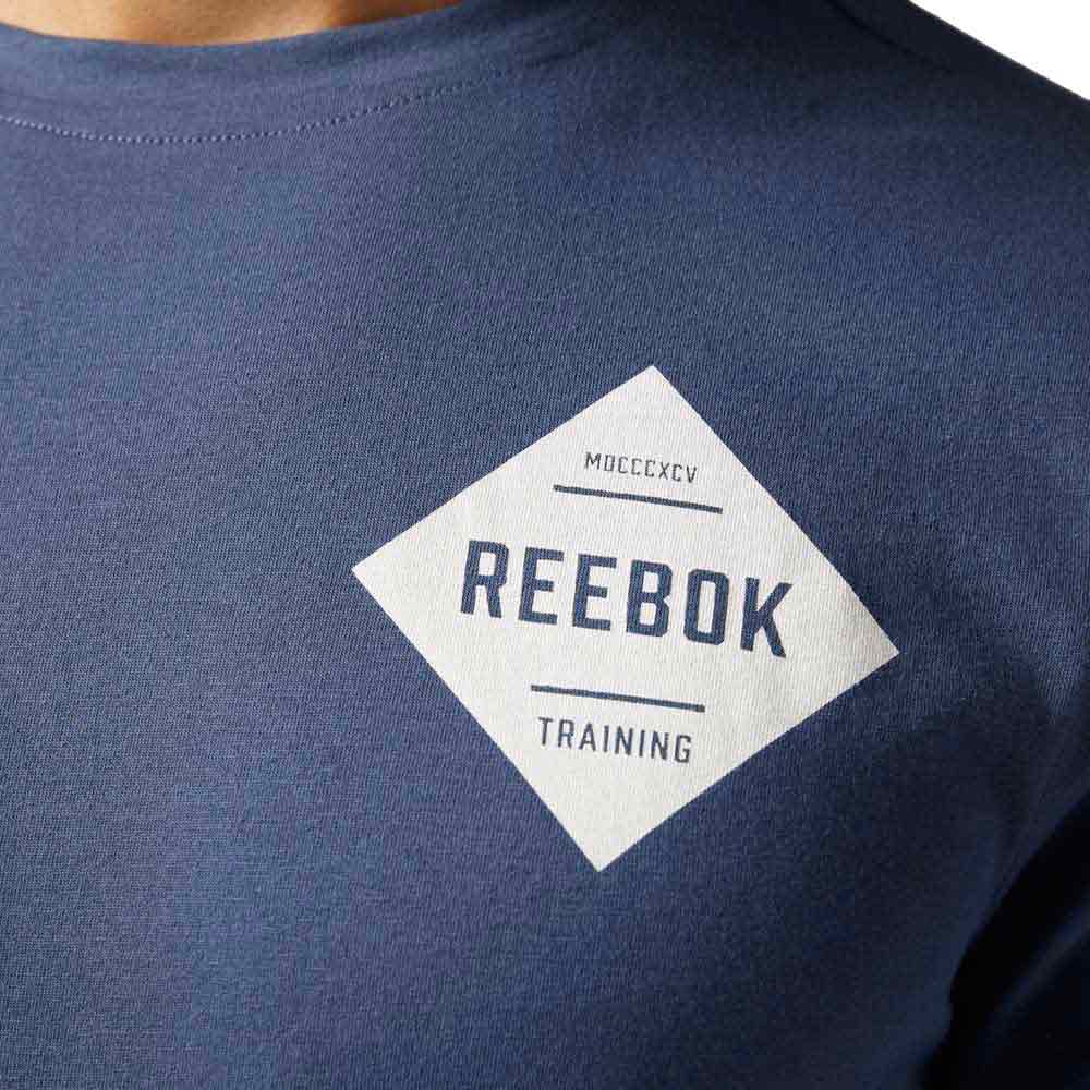 Reebok Stacked Logo Crew Korte Mouwen T-Shirt