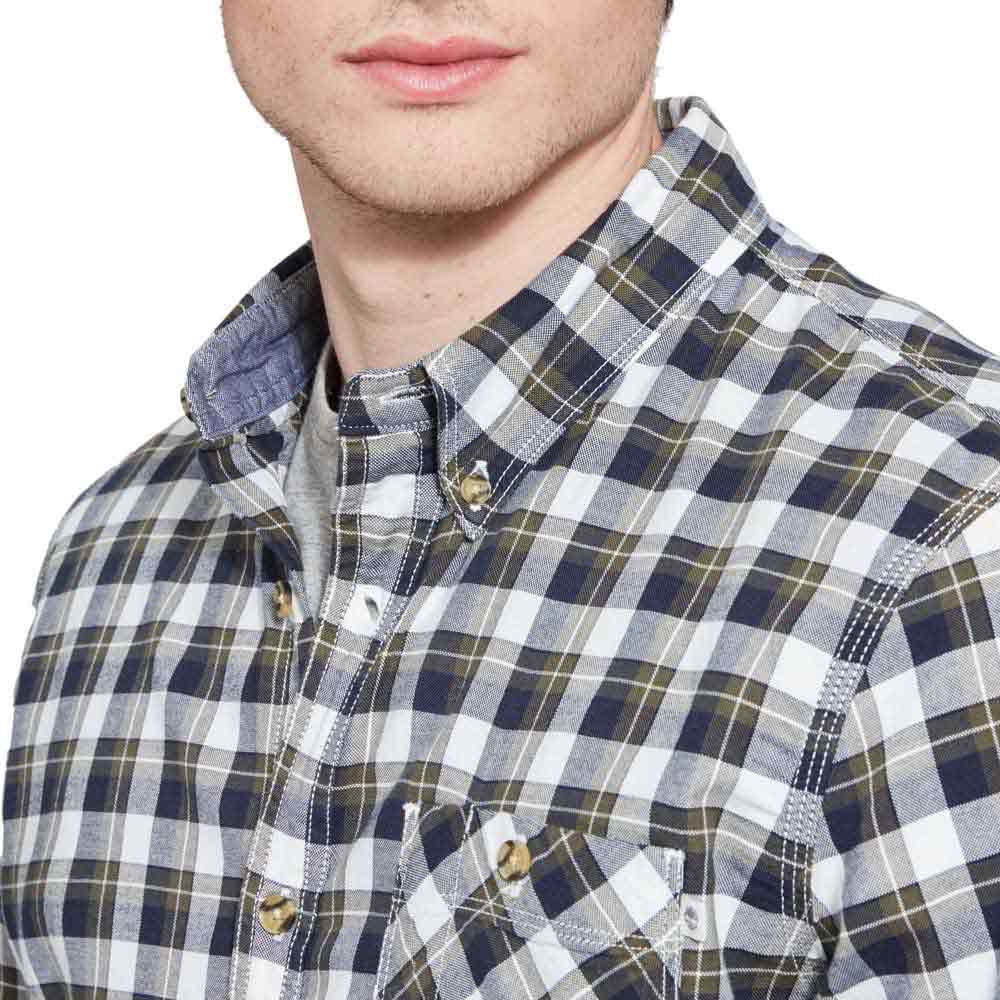Timberland Pleasant River Oxford Med Plaid Long Sleeve Shirt