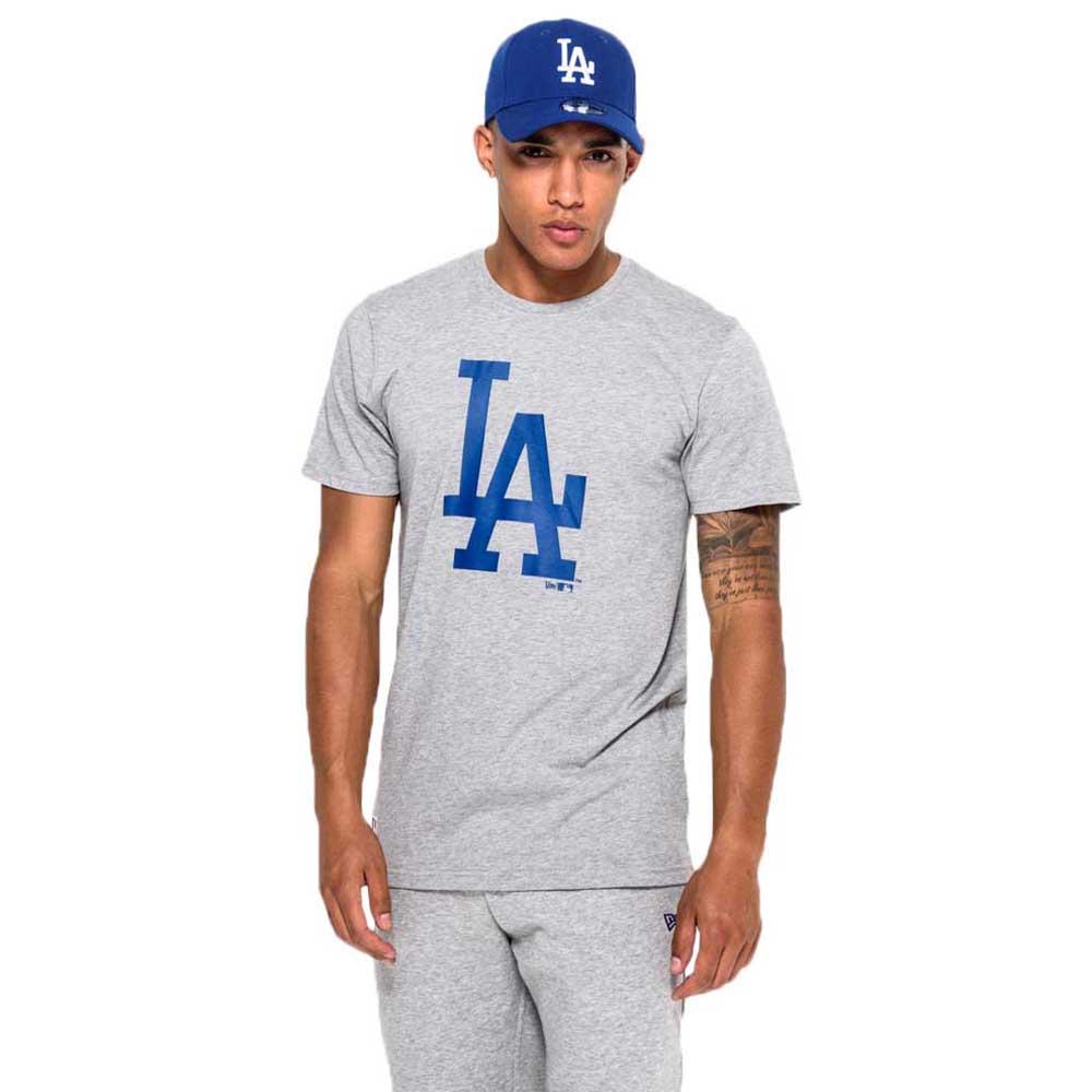 Gietvorm Autonoom Tegenstander New era LA Dodgers Tam Logo Short Sleeve T-Shirt Grey | Dressinn
