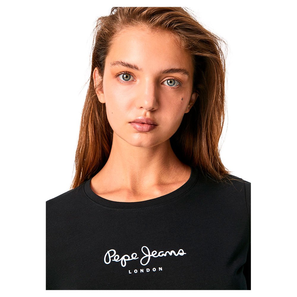 Pepe jeans Virginia Long Sleeve T-Shirt Black | Dressinn | T-Shirts