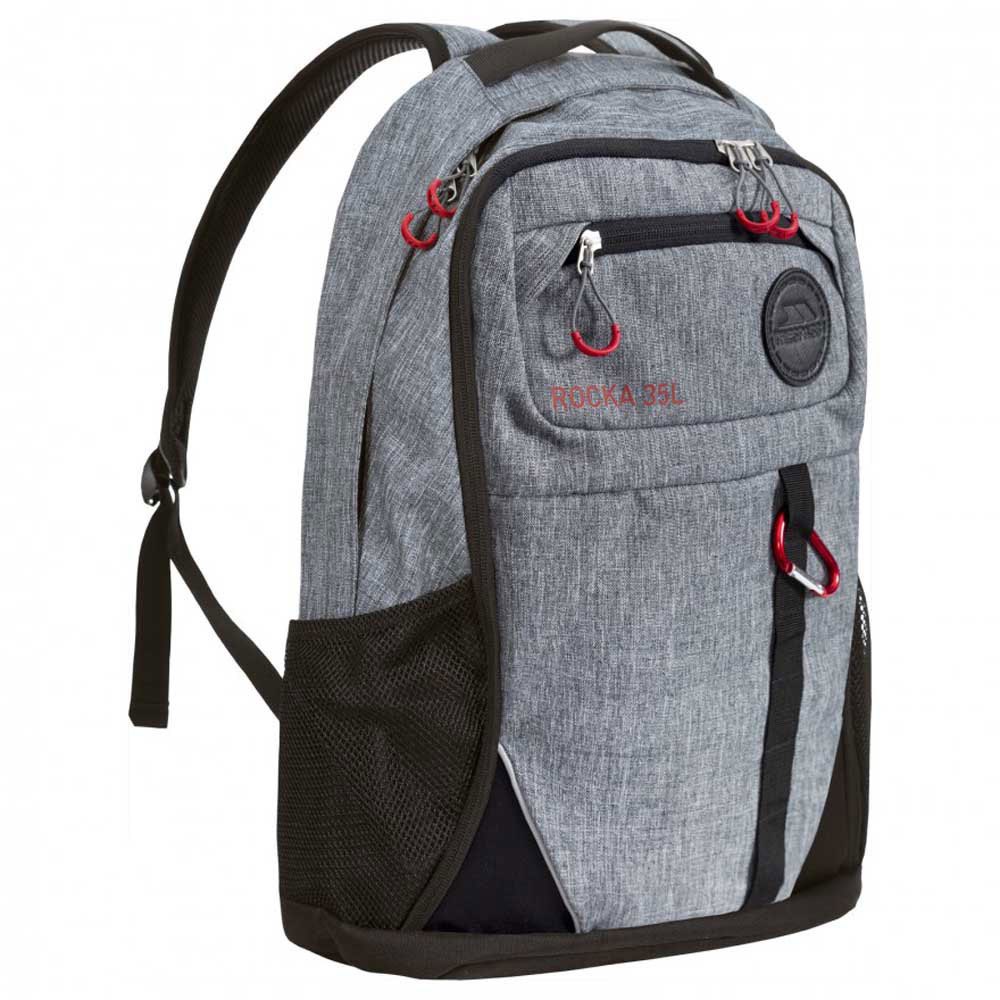 bias imply Stereotype Trespass Rocka 35L Backpack Grey | Trekkinn