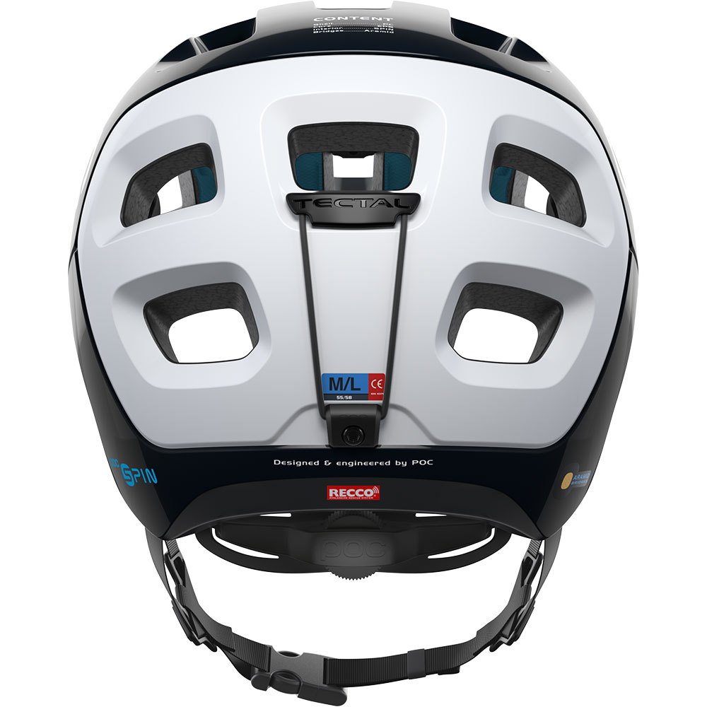 POC Tectal Race Spin Enduro Mountain Bike Helmet Black/White Size XL/XXL 