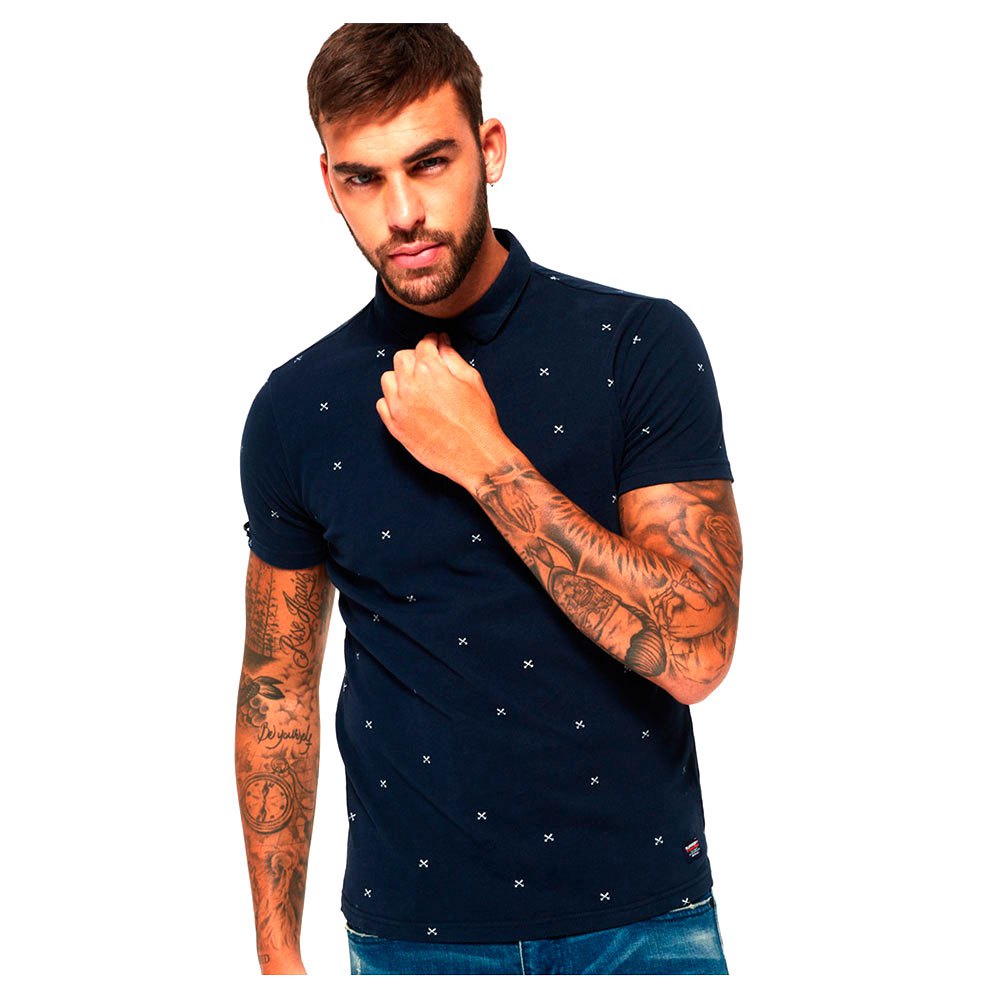 Superdry City All Over Print Short Sleeve Polo Shirt