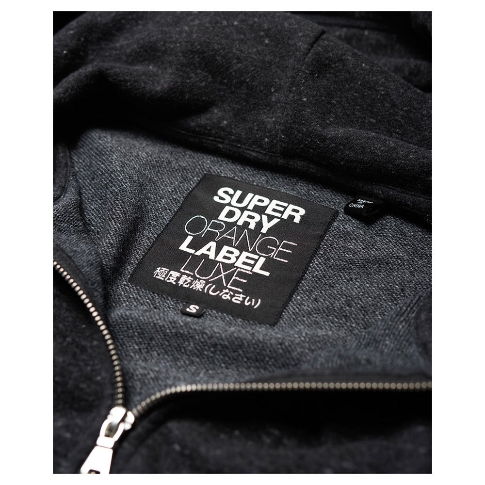 Superdry Orange Label Luxe Loopback Full Zip Sweatshirt