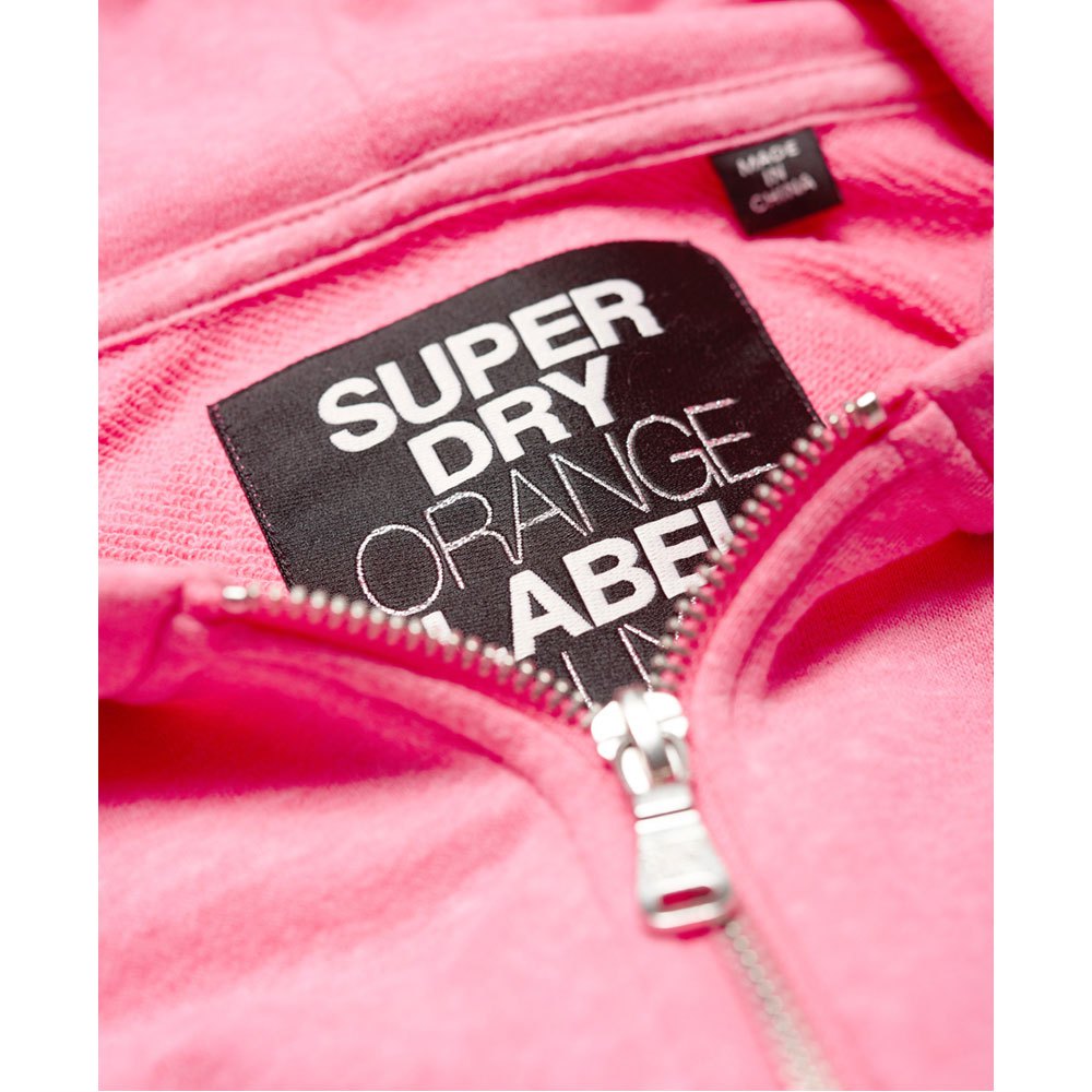 Superdry Orange Label Luxe Loopback Full Zip Sweatshirt