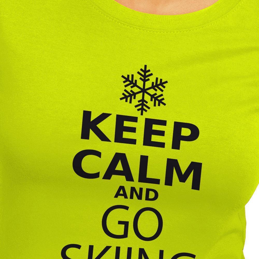 Kruskis Camiseta de manga curta Keep Calm And Go Skiing