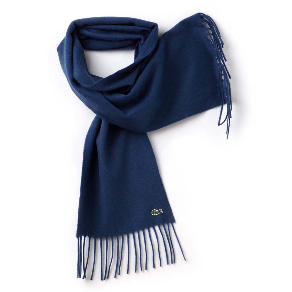 evenaar Lee gewoontjes Lacoste Scarves Blauw | Dressinn Sjaals