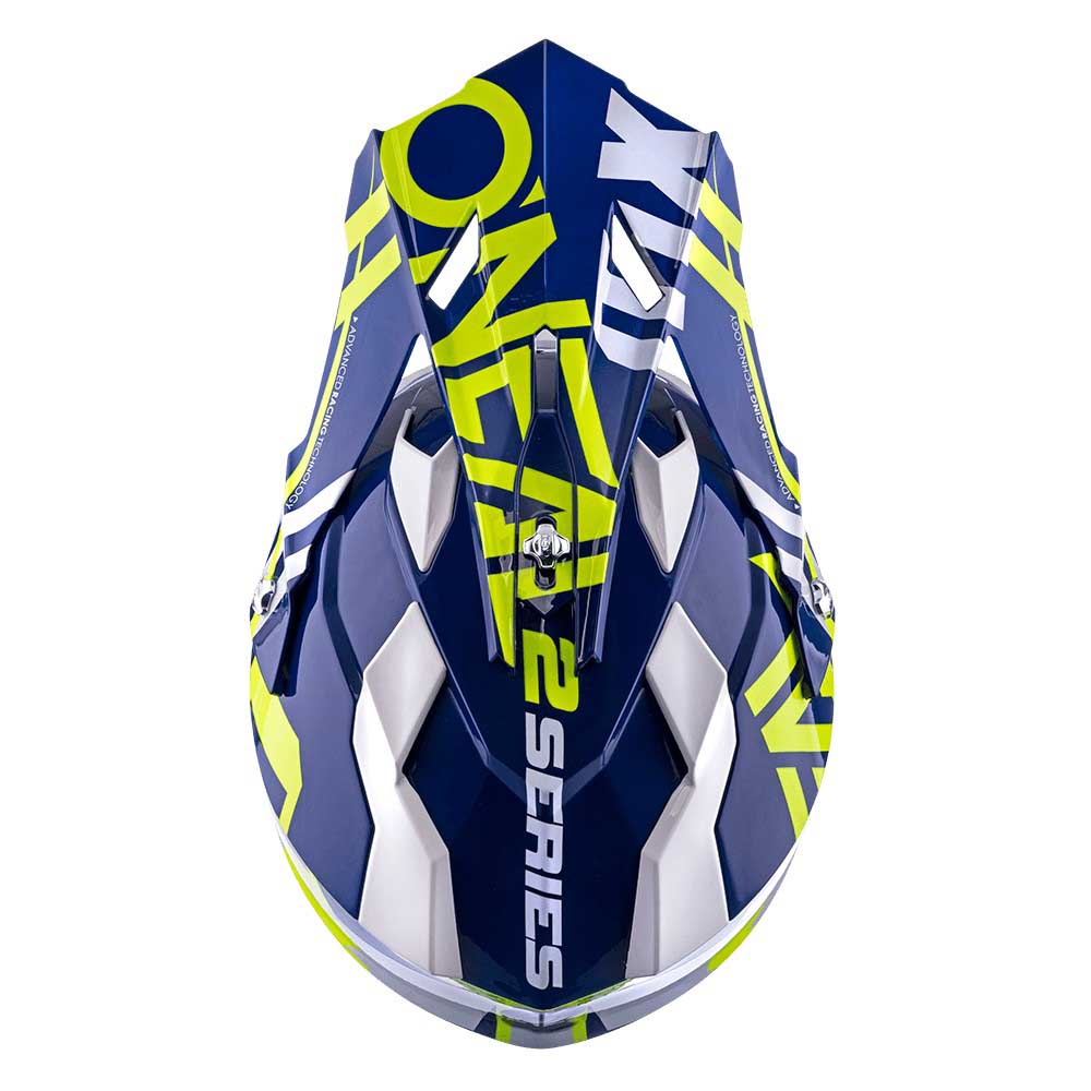 Oneal 2 Series RL Spyde Motocross Helmet S Blue Hi-Viz 0200-202 