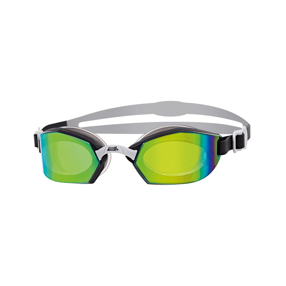 Adults Zoggs Ultima Air Titanium Swimming Goggles UV Blue Grey 