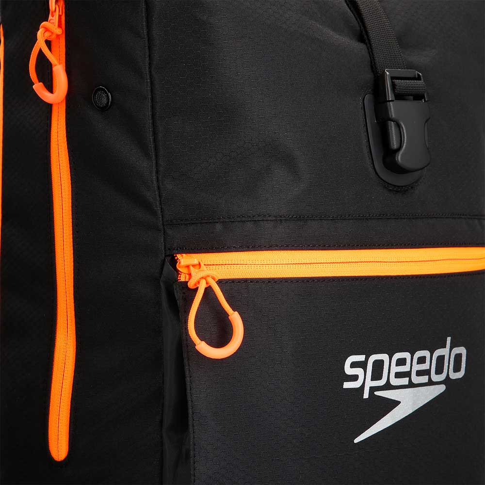 Speedo Unisex Team 30L Rucksack III Grey Sports Pockets Zip Pocket 