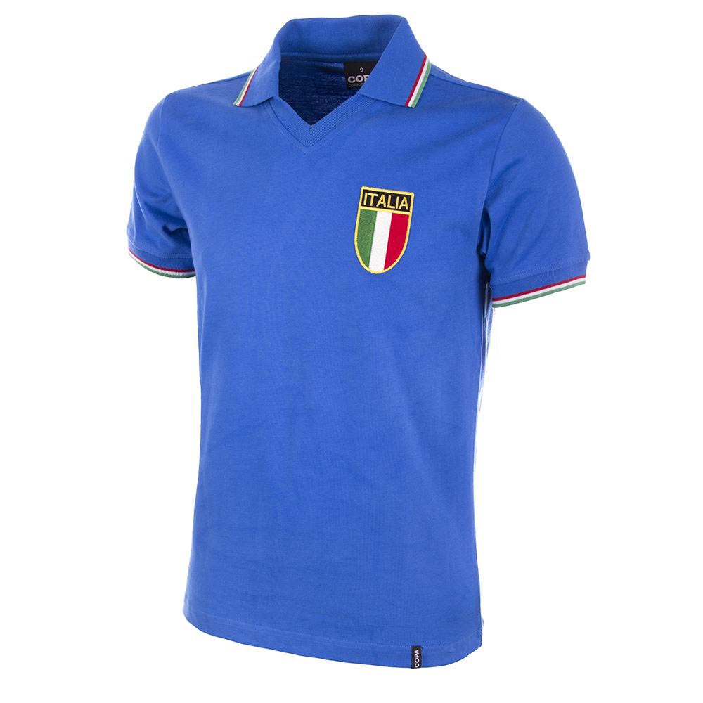 Mooi Senator leeftijd Copa Italy World Cup 1982 Short Sleeve T-Shirt Blue | Goalinn