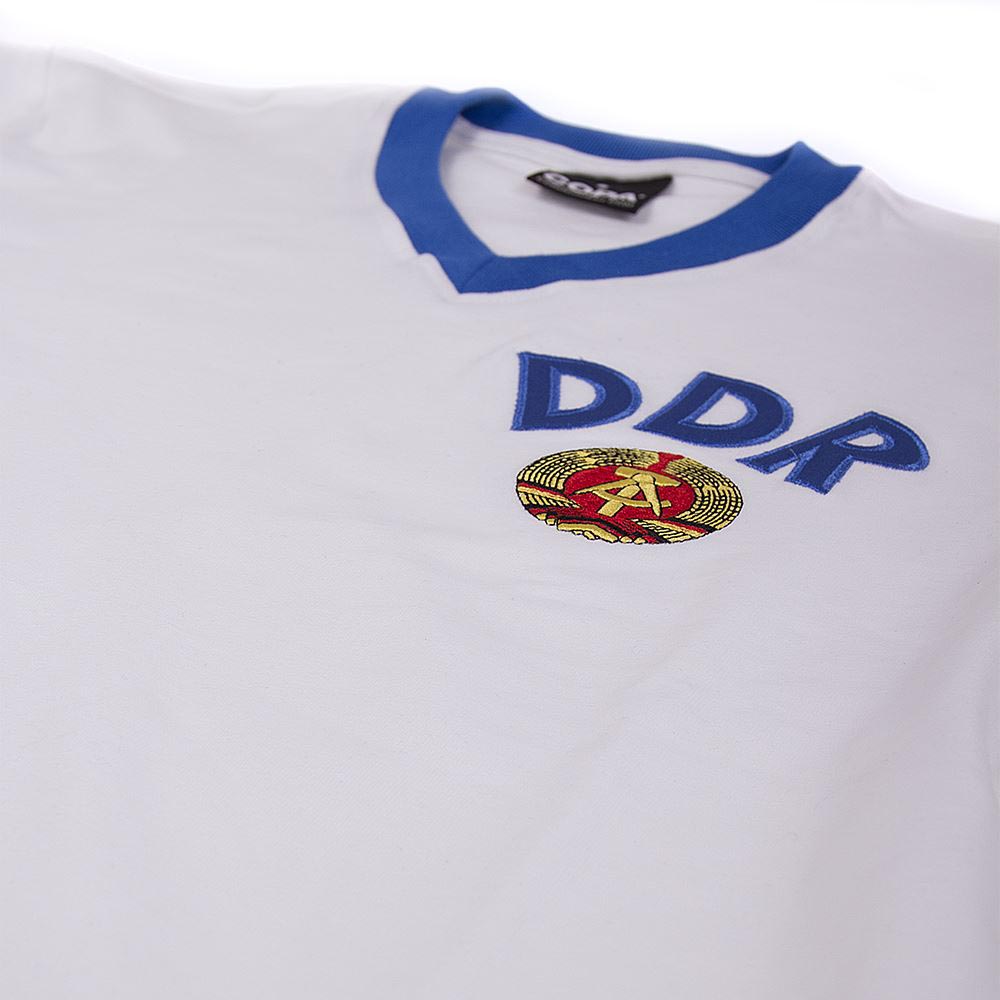 Copa Camiseta Manga Curta DDR Away World Cup 1974