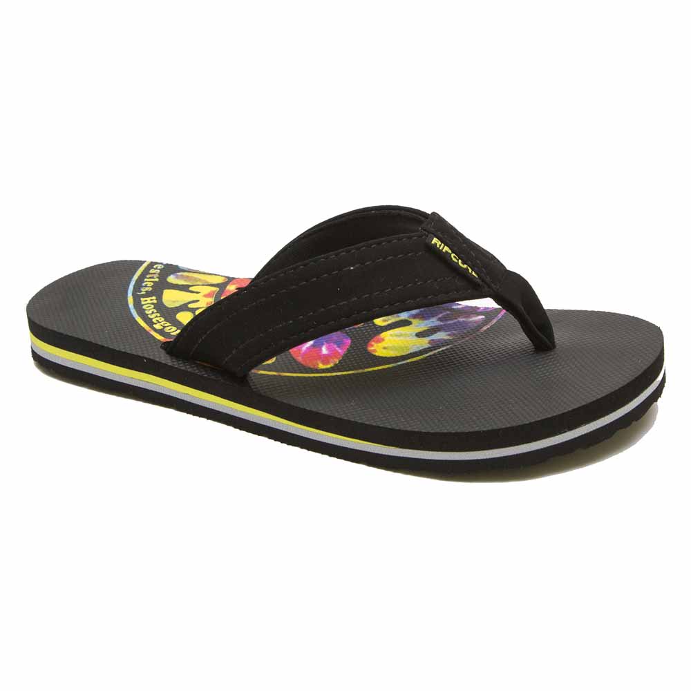 Black Rasta Durable EVA Outsole Synthetic Nubuck Strap with Classic Stitch Detail? Rip Curl Mens Ripper Flip Flops