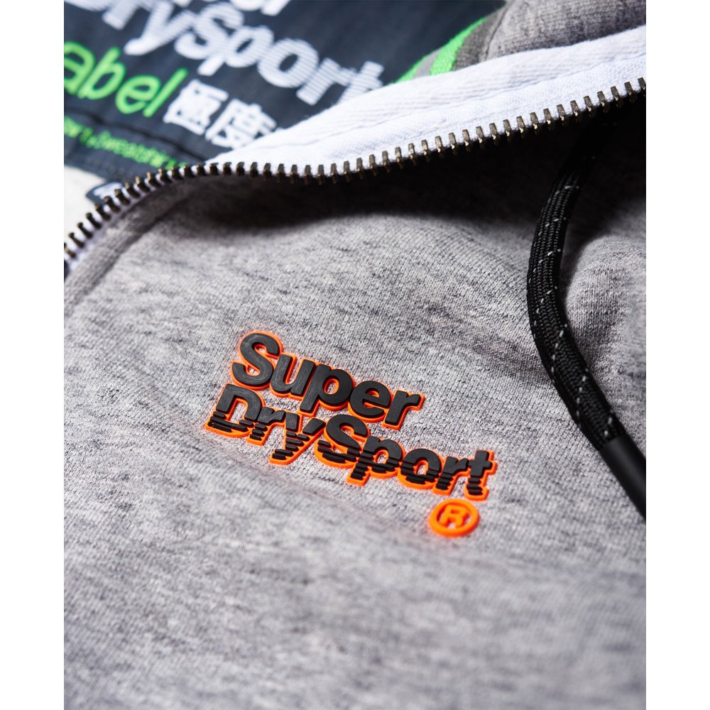 Superdry Felpa Con Cerniera Lampo Sport Label Impact Hoodie