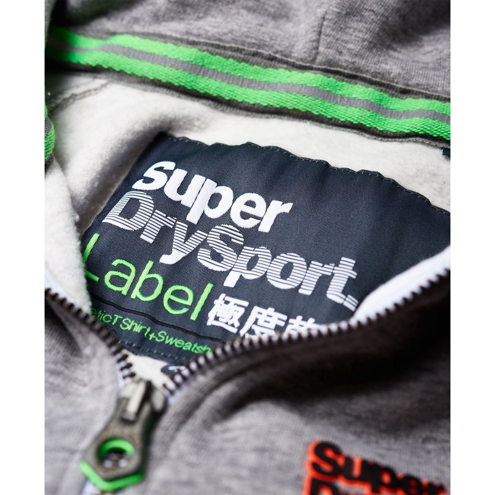 Superdry Moletom Com Zíper Sport Label Impact Hoodie