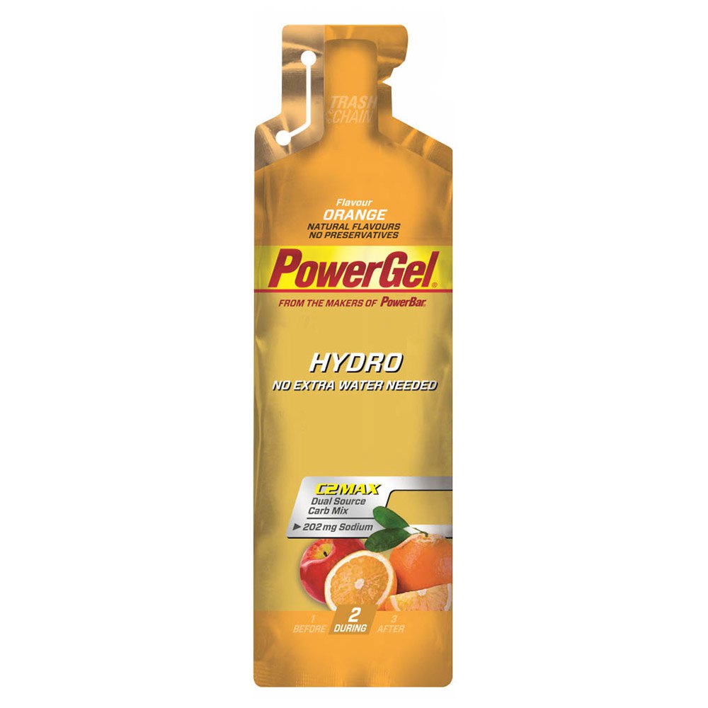 Powerbar PowerGel Hydro 67ml 24 Eenheden Oranje Energie Gels Doos