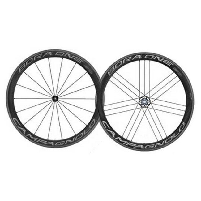 Campagnolo Bora One Dark 50 Tubular Road Wheel Set, Black | Bikeinn