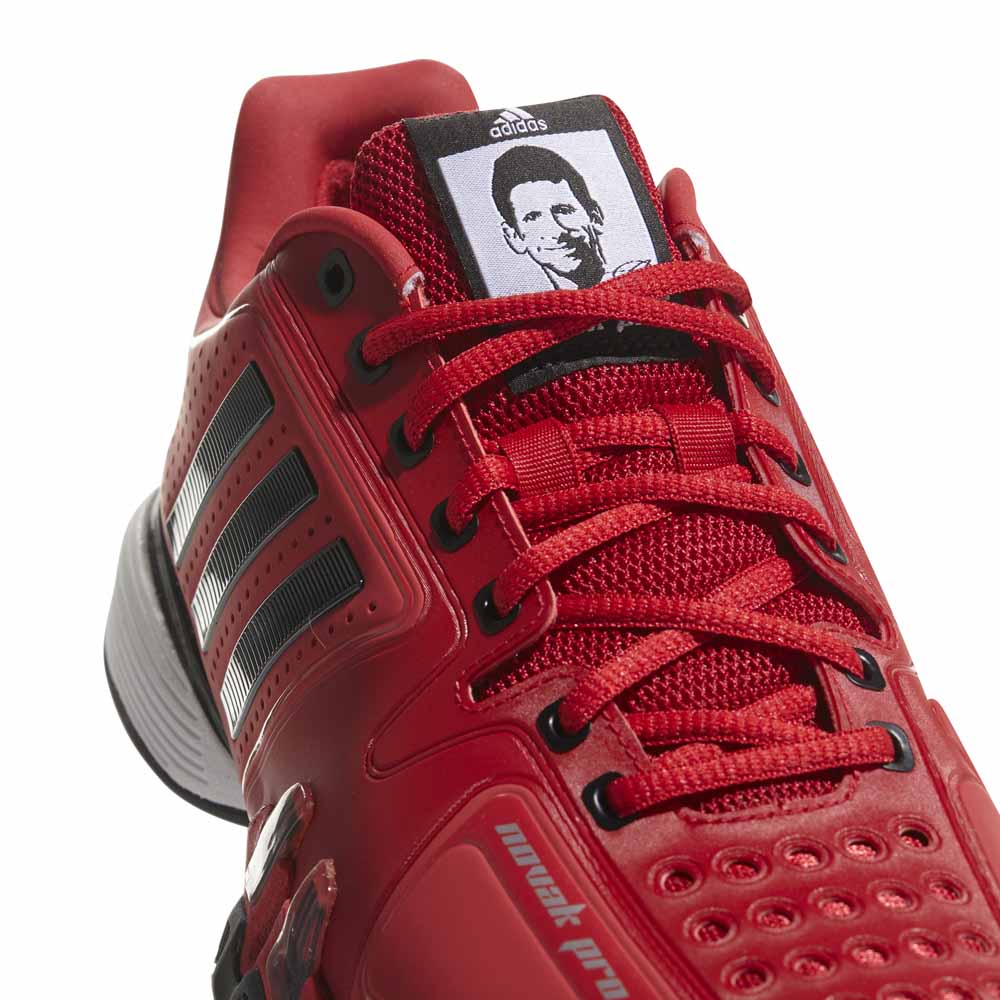 adidas Novak Pro Clay Shoes Red | Smashinn