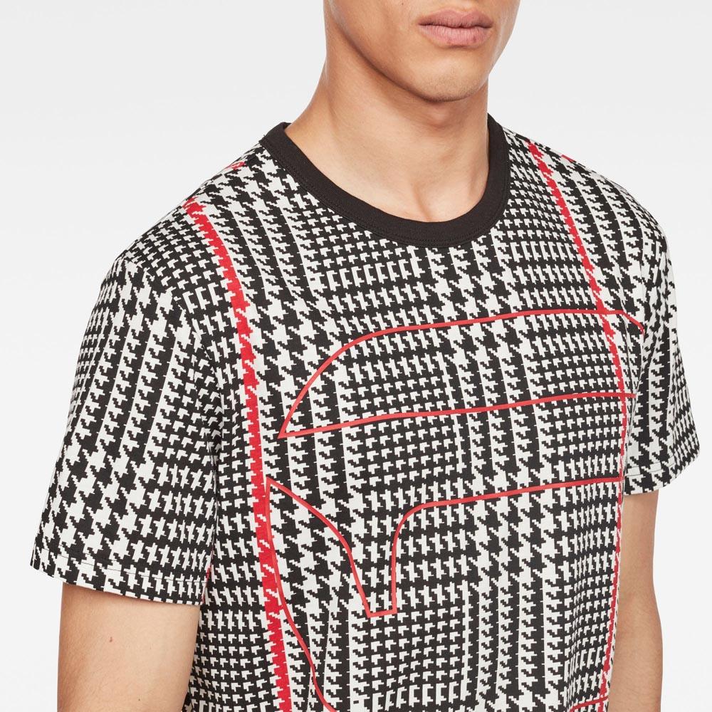 G-Star Prince Of Wales Check Print Round Neck