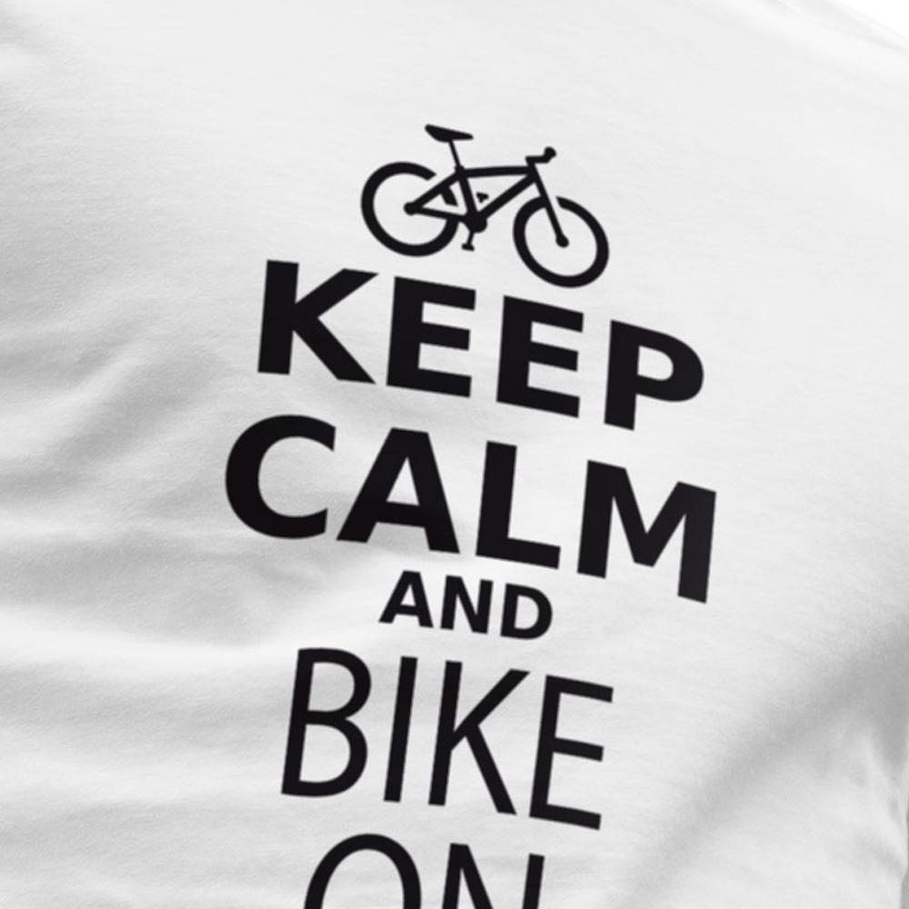 Kruskis Keep Calm And Bike On kortarmet t-skjorte