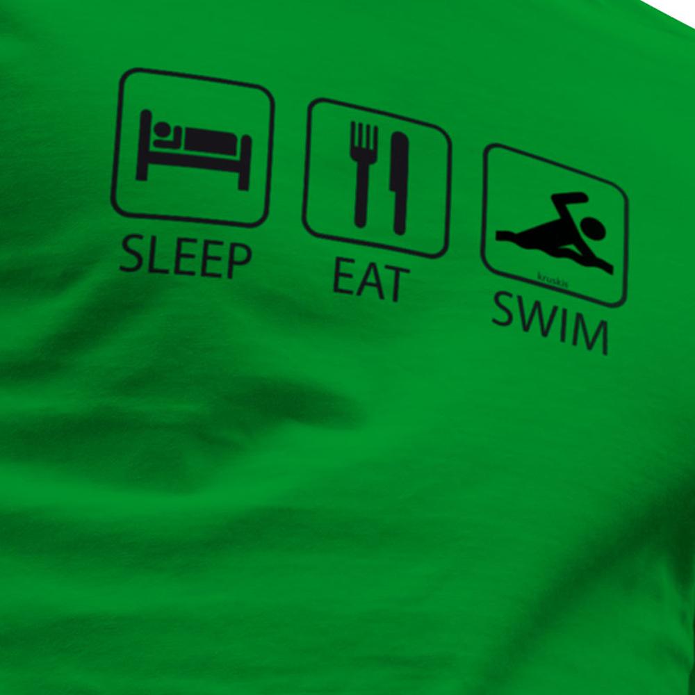 Kruskis Camiseta de manga corta Sleep Eat and Swim