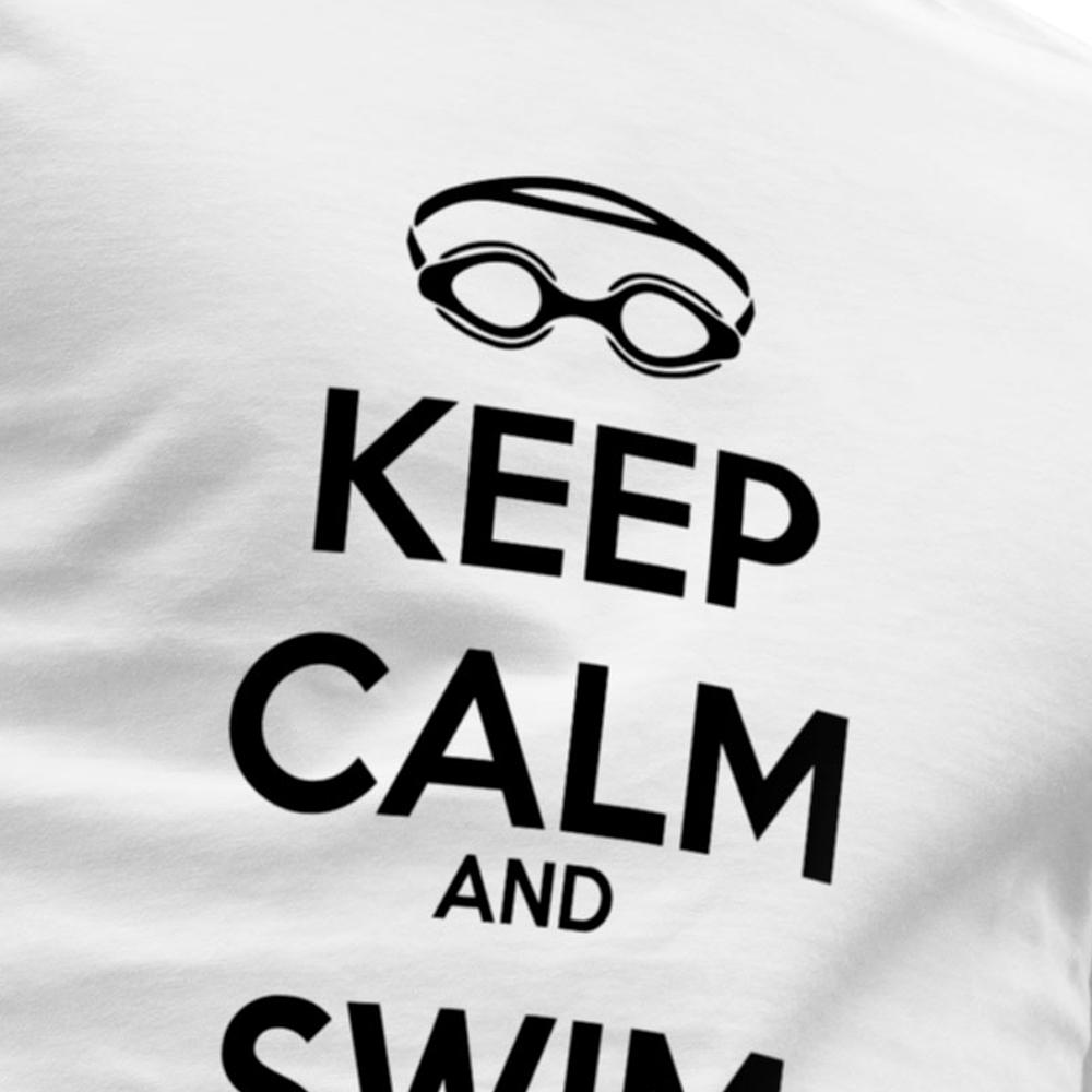 Kruskis Camiseta de manga curta Keep Calm and Swim