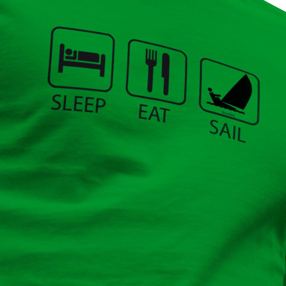 Kruskis Sleep Eat And Sail kortarmet t-skjorte