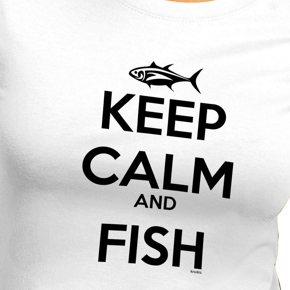 Kruskis Keep Calm And Fish kortarmet t-skjorte