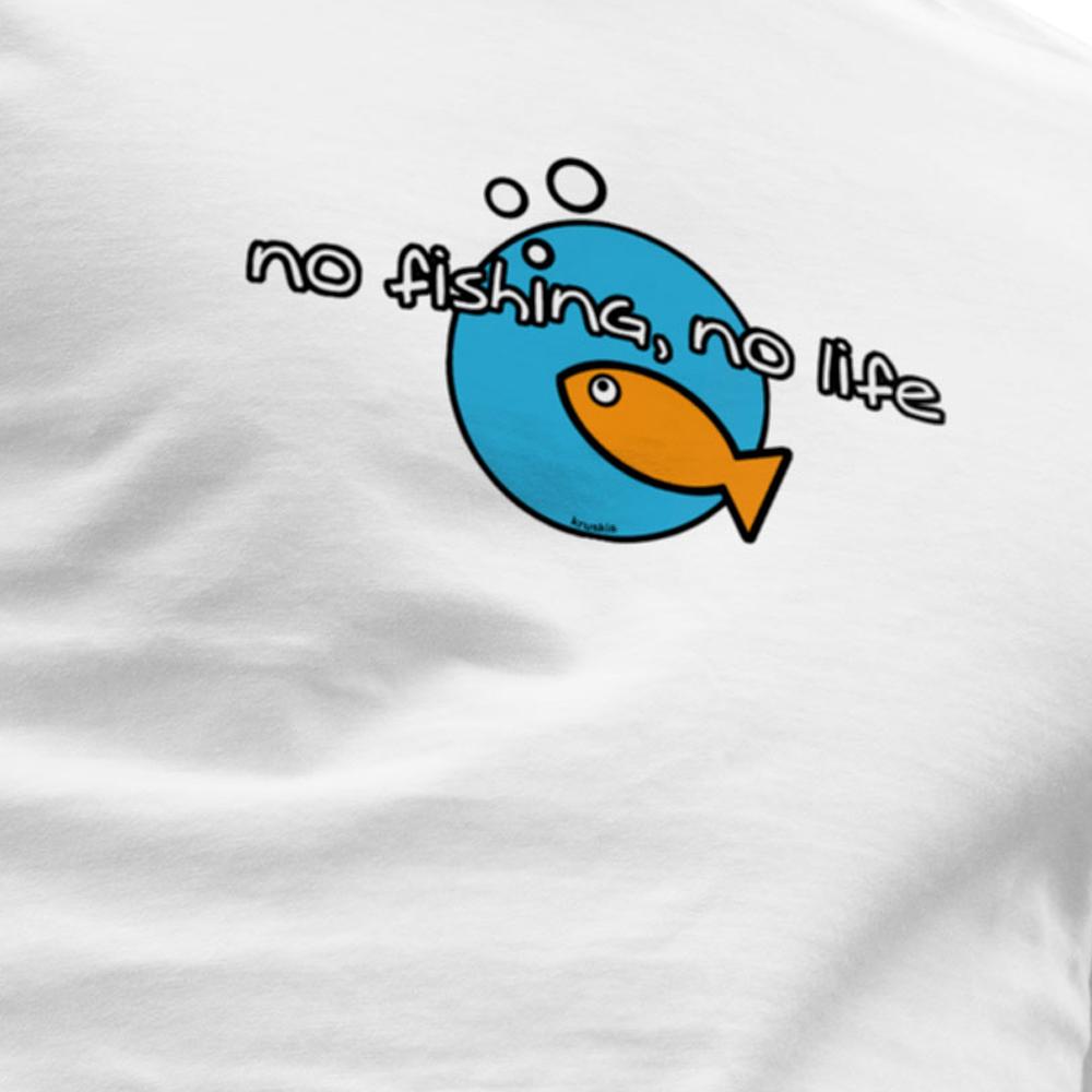 Kruskis Camiseta de manga curta No Fishing No Life