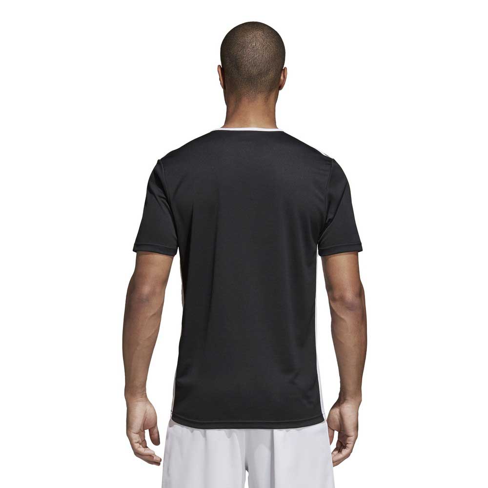 adidas Entrada 18 Short Sleeve T-Shirt Black Goalinn