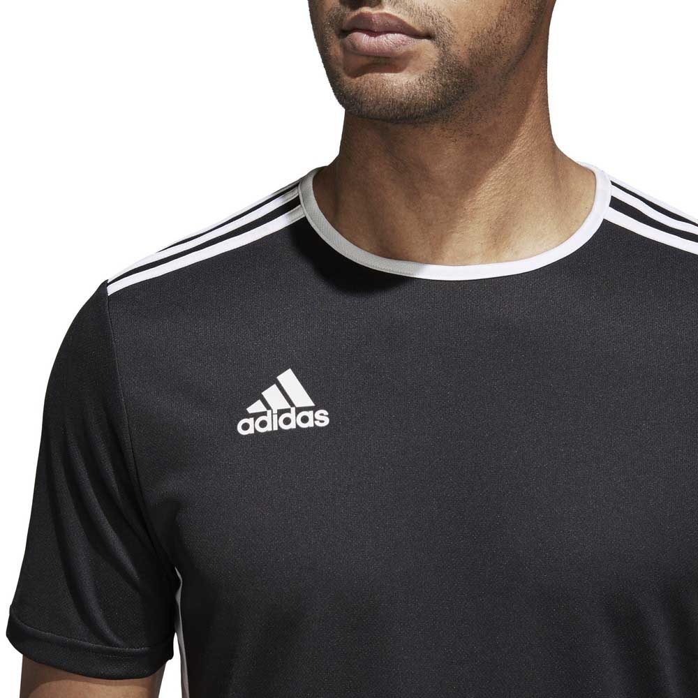Nauwkeurig koppeling Uitbeelding adidas Entrada 18 Short Sleeve T-Shirt Black | Goalinn