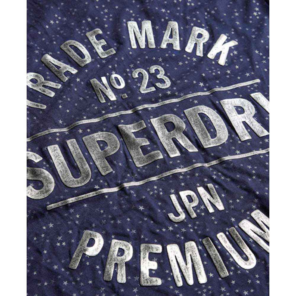 Superdry T-Shirt Manche Courte Trademark Star All Over Print Boxy
