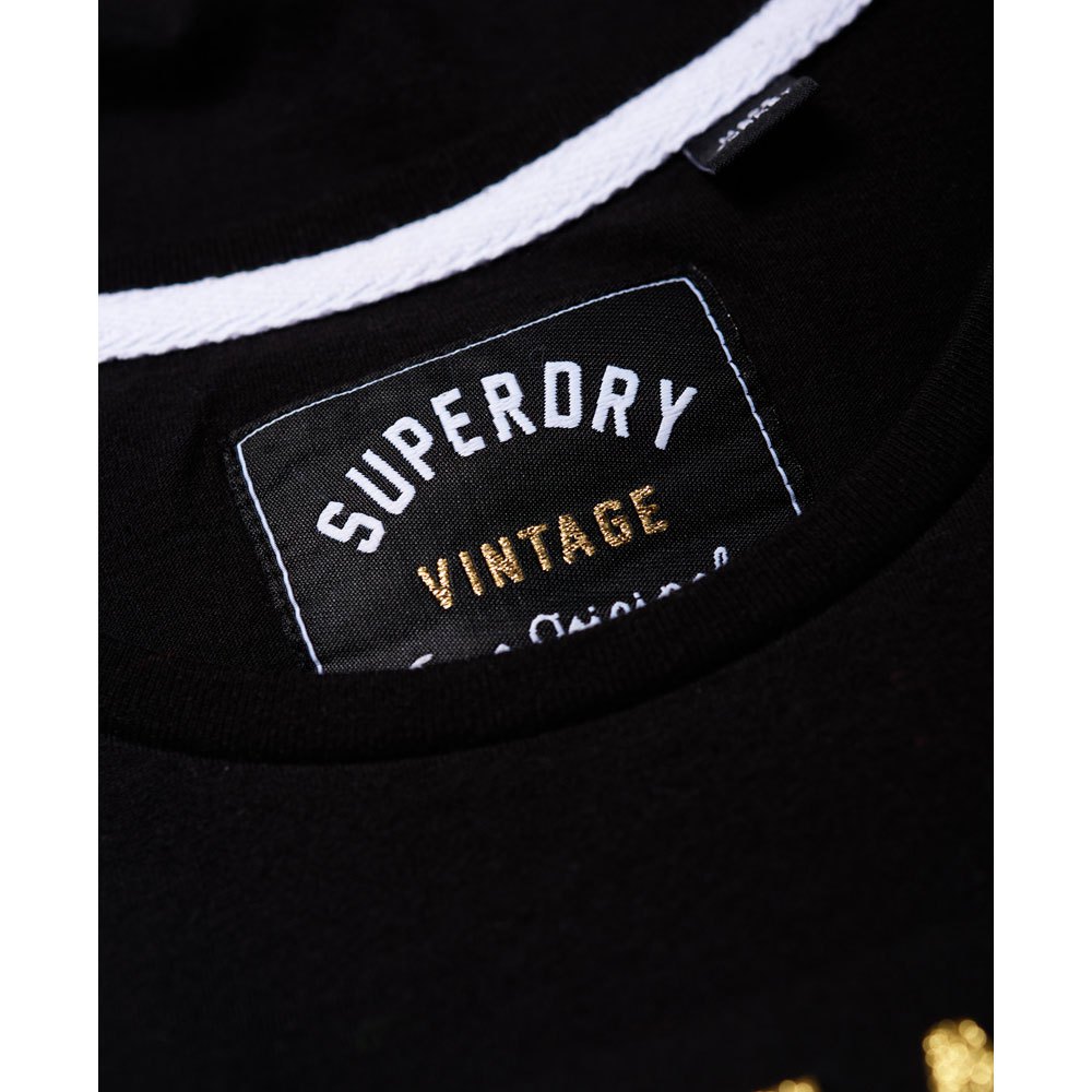 Superdry Vintage Logo Emboss Glitter Kurzarm T-Shirt