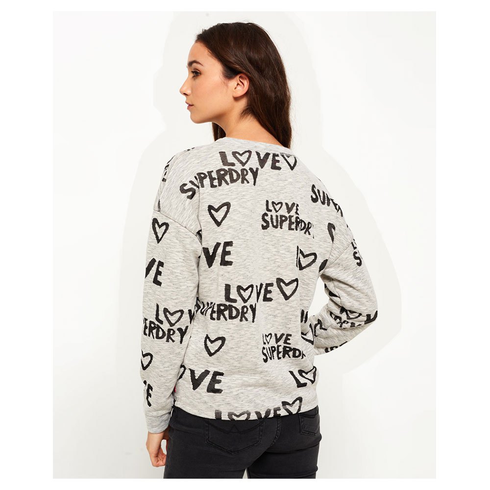 Superdry Sudadera All Over Print Burnout Crew