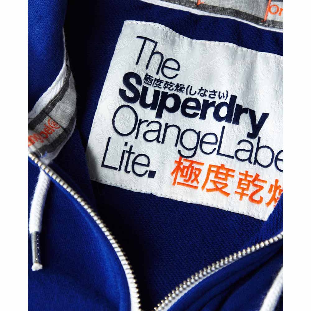 Superdry Sudadera Con Cremallera Orange Label Lite