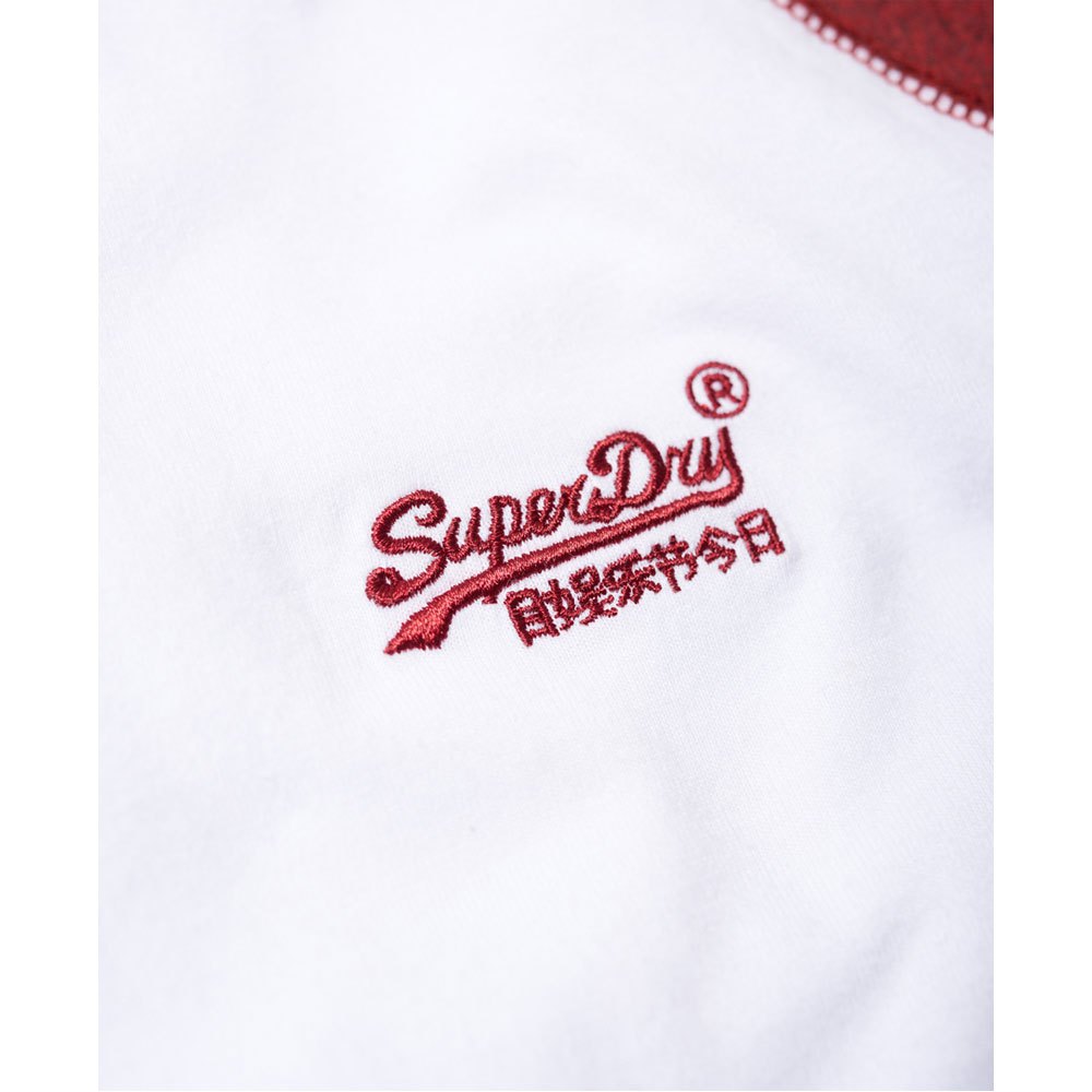 Superdry T-Shirt Manche Courte Orange Label Baseball