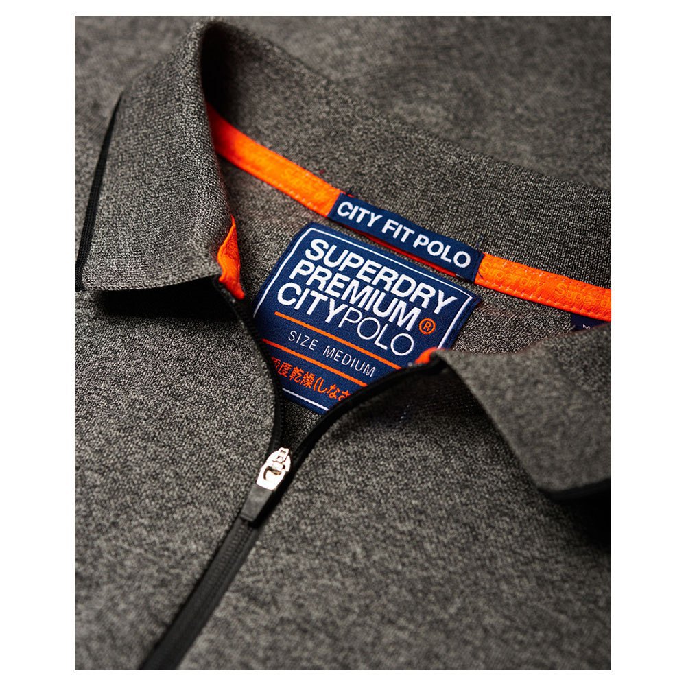 Superdry City Sport Zip Short Sleeve Polo Shirt